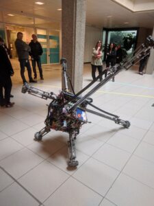 A photo of the AI art learning robot, Dai